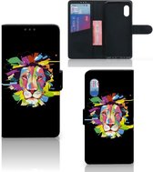 GSM Hoesje Geschikt voor Samsung Xcover Pro Book Cover Lion Color