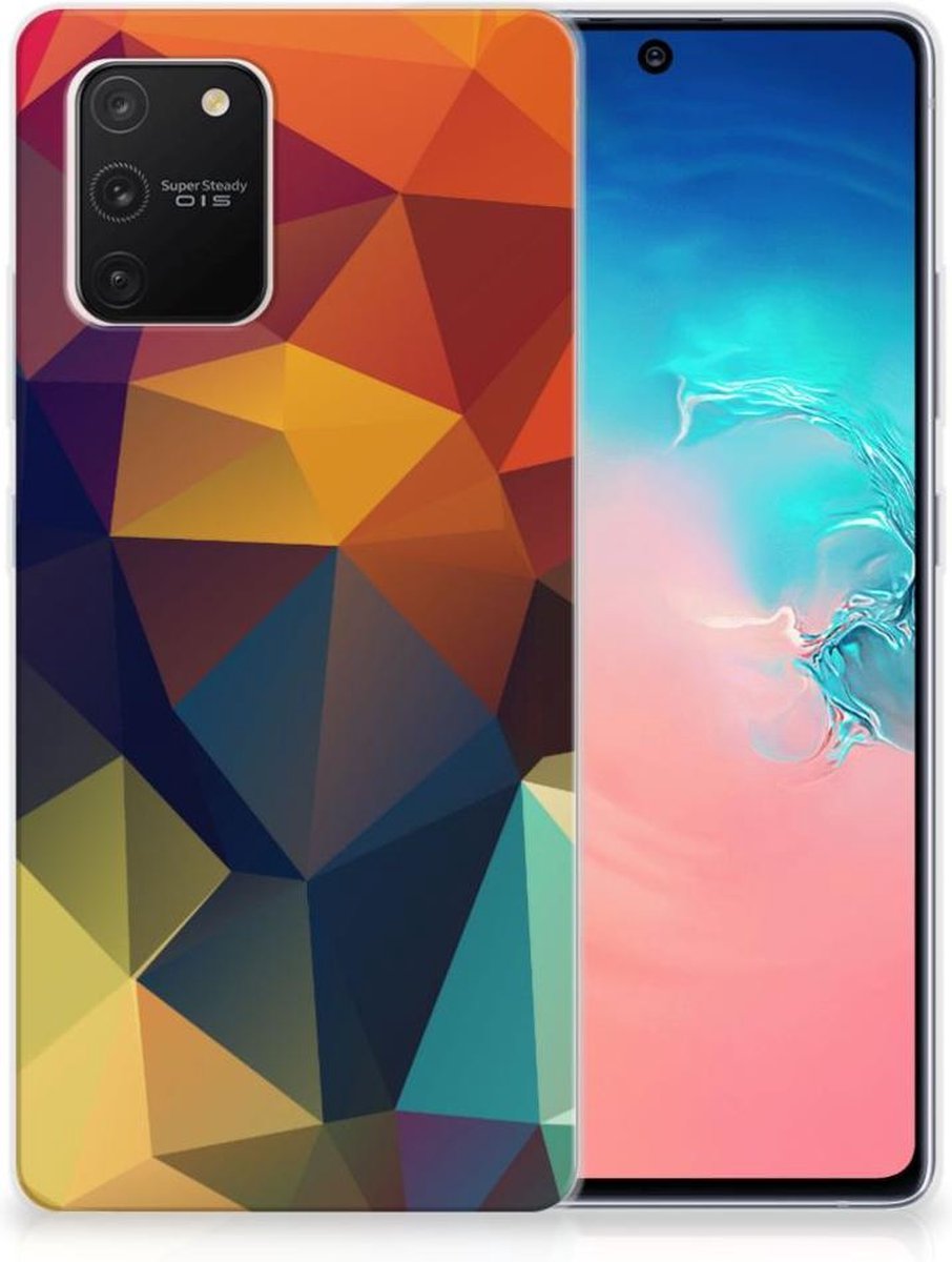 Samsung Galaxy S10 Lite TPU Hoesje Polygon Color