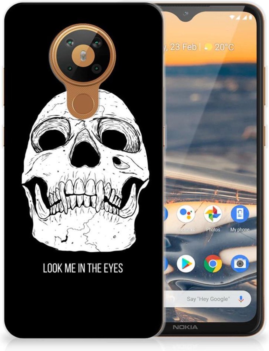 Silicone Back Case Nokia 5.3 Skull Eyes