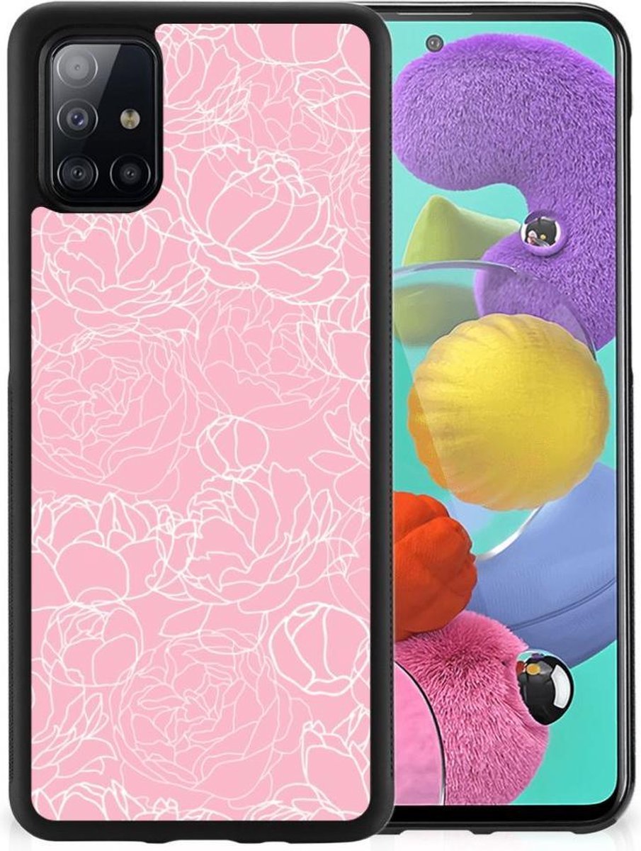 Samsung Galaxy A51 Skin Case White Flowers
