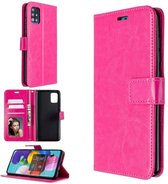 Samsung Galaxy A51 hoesje book case roze