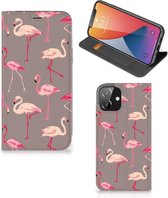 Coque Stand iPhone 12 | Coque iPhone 12 Pro avec naam Flamingo