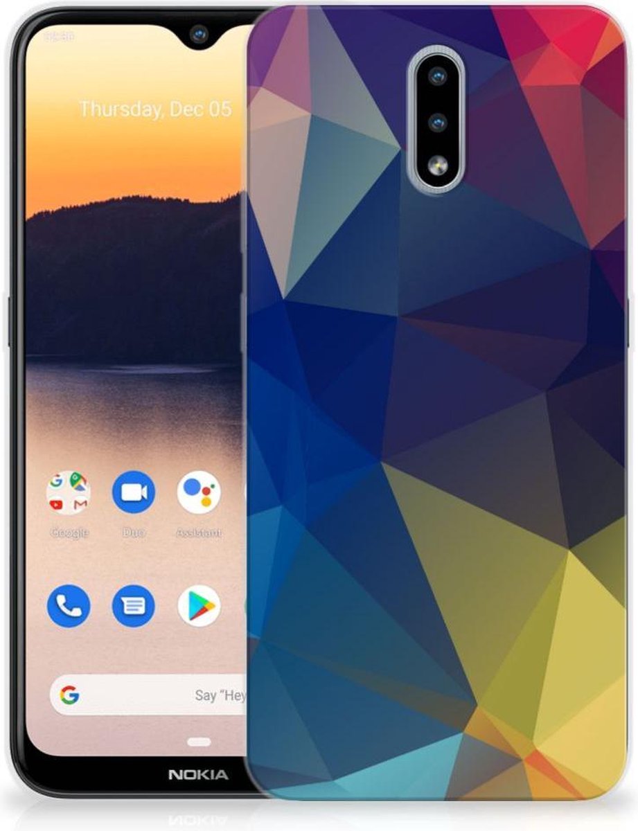 Nokia 2.3 TPU Hoesje Polygon Dark