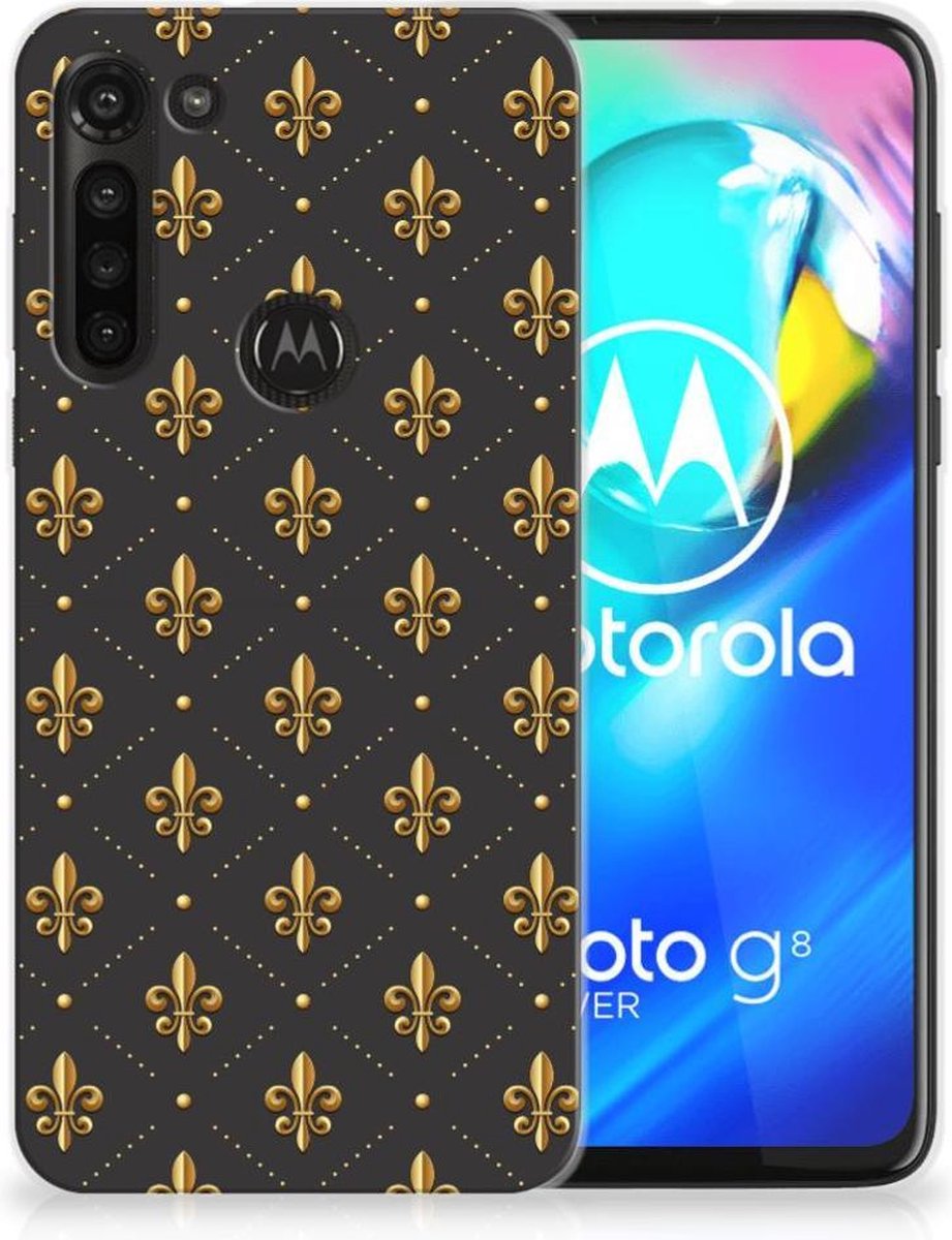 Motorola Moto G8 Power TPU bumper Franse Lelie