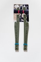 Fixplus strap olijfgroen 66cm - TPU spanband voor snel en effectief bundelen en bevestigen van fietsonderdelen, ski's, buizen, stangen, touwen en latten