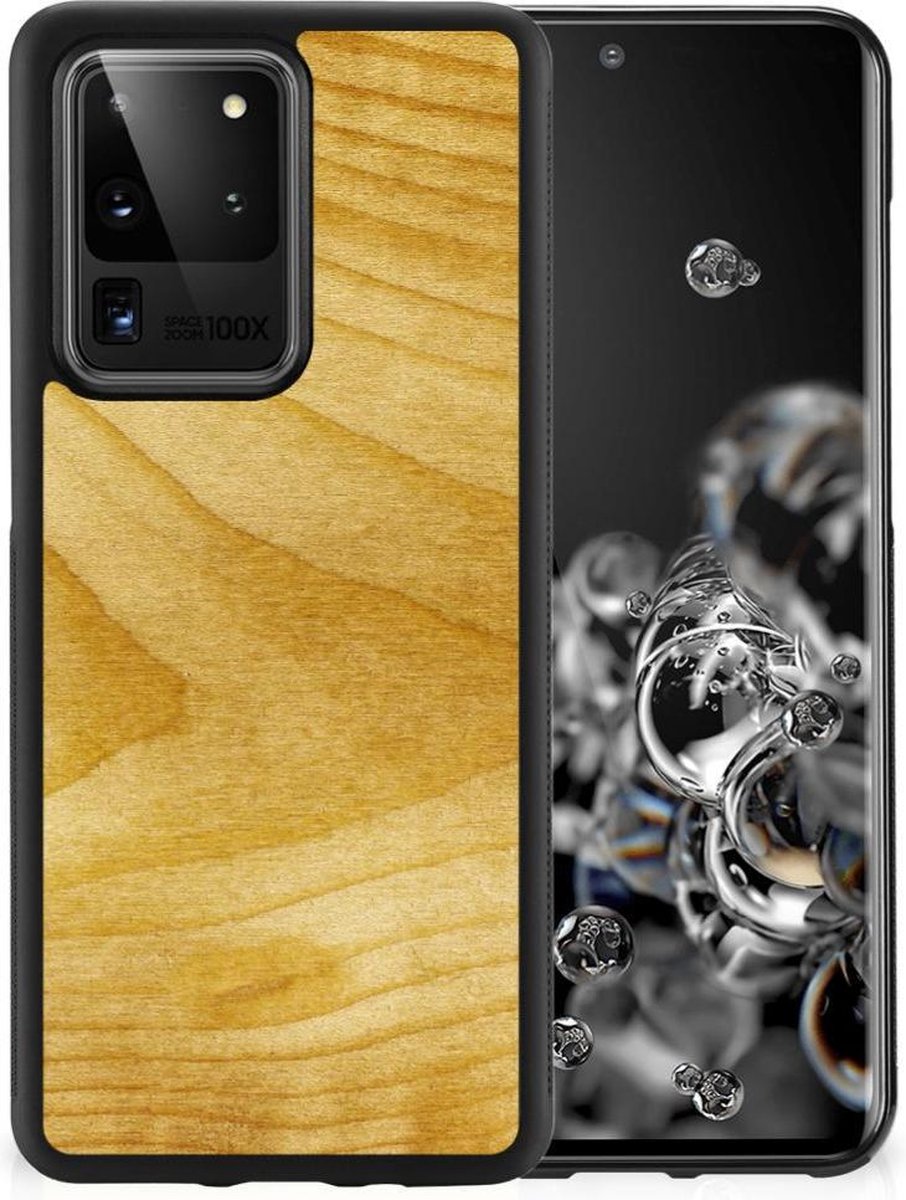Samsung Galaxy S20 Ultra Grip Case Licht Hout