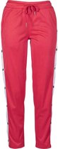 Urban Classics Dames joggingbroek -S- Button Up Track Rood/Blauw