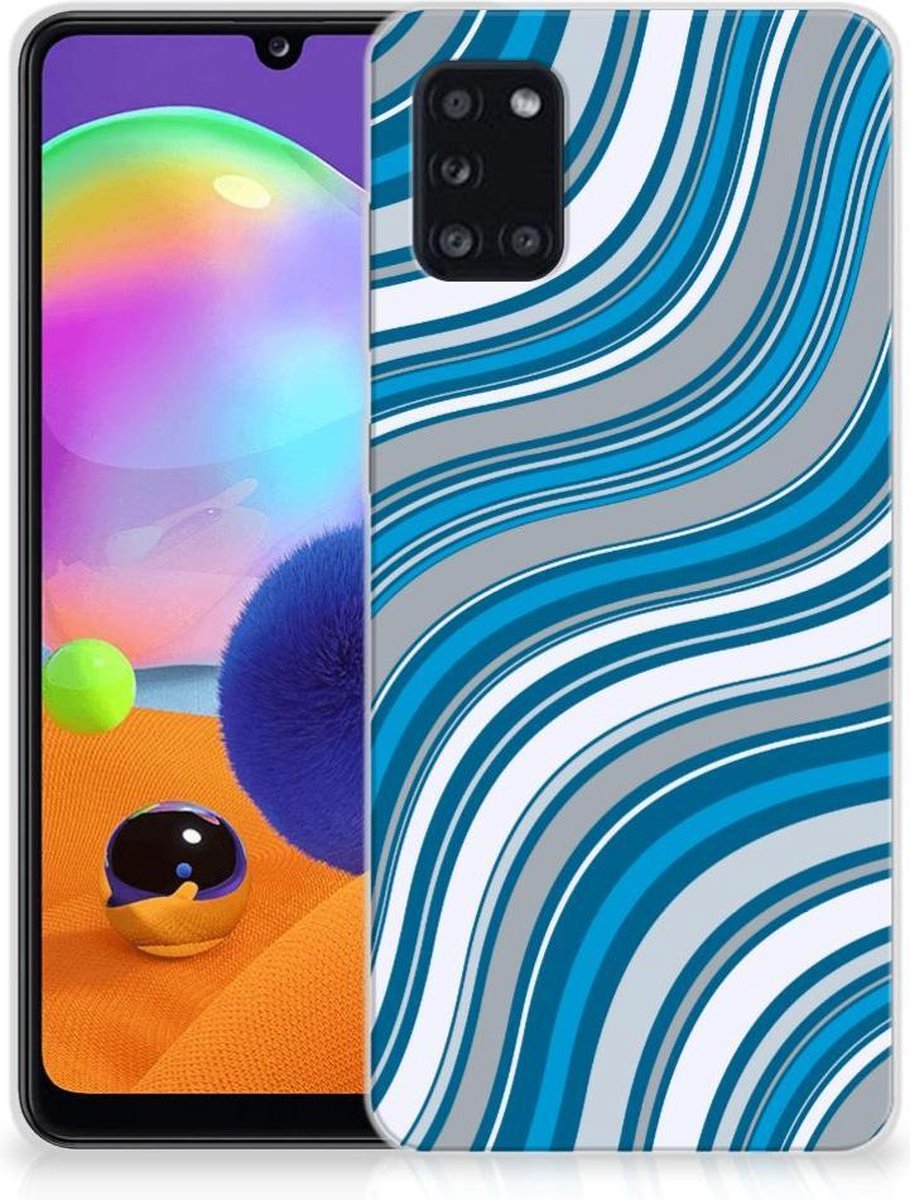 Samsung Galaxy A31 TPU bumper Waves Blue
