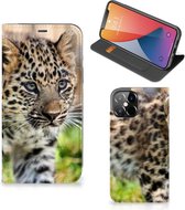 Beschermhoesje met foto Geschikt voor iPhone12 Pro Max Smart CoverCase Baby Luipaard
