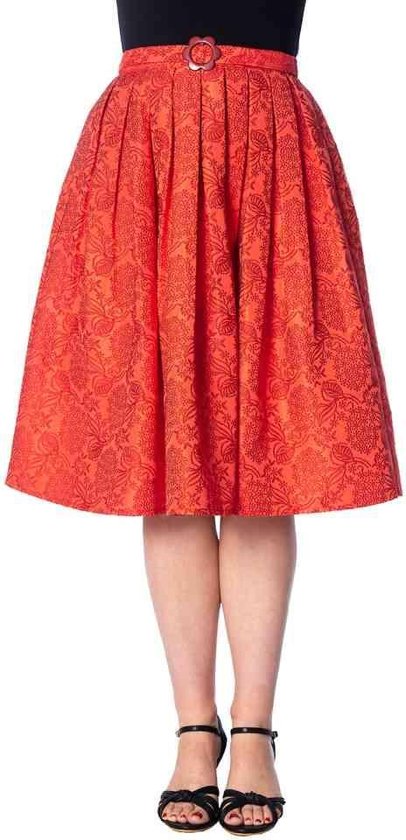 Dancing Days - FLORIDA JACQUARD Rok - M - Rood