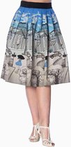 Dancing Days Rok -2XL- PARIS 50S Blauw