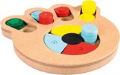 Duvo+ Slide `n snack puzzle - poot Meerkleurig 23,5x21x2,5cm