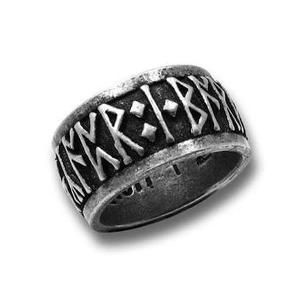 Alchemy Gothic Ring RUNEBAND Zilverkleurig