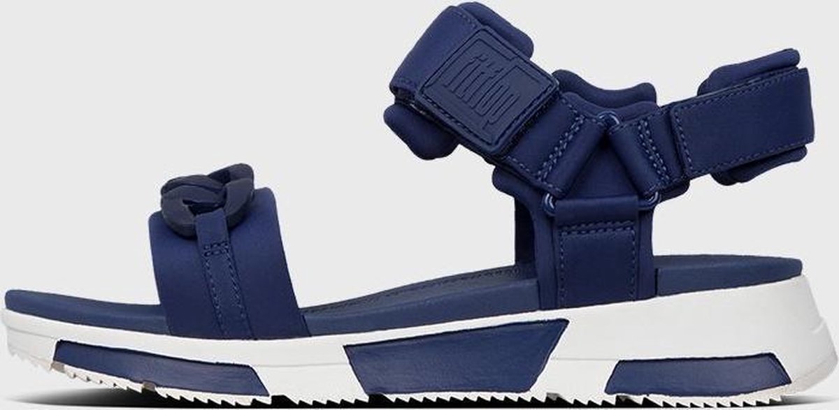 FitFlop Heda Chain Back-Strap Sandals BLAUW - Maat 39 | bol