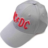 AC/DC - Red Logo Baseball pet - Grijs