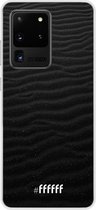 Samsung Galaxy S20 Ultra Hoesje Transparant TPU Case - Black Beach #ffffff