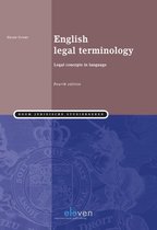 Boom Juridische studieboeken  -   English legal terminology