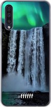 Samsung Galaxy A30s Hoesje Transparant TPU Case - Waterfall Polar Lights #ffffff
