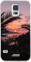 Samsung Galaxy S5 Hoesje Transparant TPU Case - Pretty Sunset #ffffff