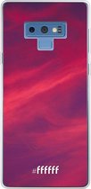 Samsung Galaxy Note 9 Hoesje Transparant TPU Case - Red Skyline #ffffff