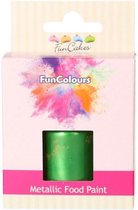 FunCakes Eetbare Metallic Verf Groen -30ml-