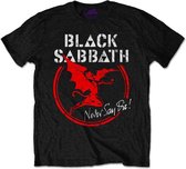 Black Sabbath Heren Tshirt -S- Archangel Never Say Die Zwart
