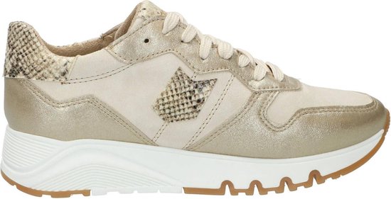 Tamaris Sneaker Dames Beige/Goud | bol.com