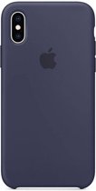 Apple iPhone XS Siliconen Case - Donkerblauw