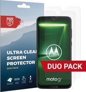 Rosso Screen Protector Ultra Clear Duo Pack Geschikt voor Motorola Moto G7 | TPU Folie | Case Friendly | 2 Stuks