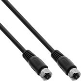 S-Impuls F (m) - F (m) coaxkabel / recht - zwart - 7,5 meter