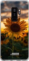 Samsung Galaxy S9 Plus Hoesje Transparant TPU Case - Sunset Sunflower #ffffff