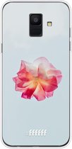 Samsung Galaxy A6 (2018) Hoesje Transparant TPU Case - Rouge Floweret #ffffff