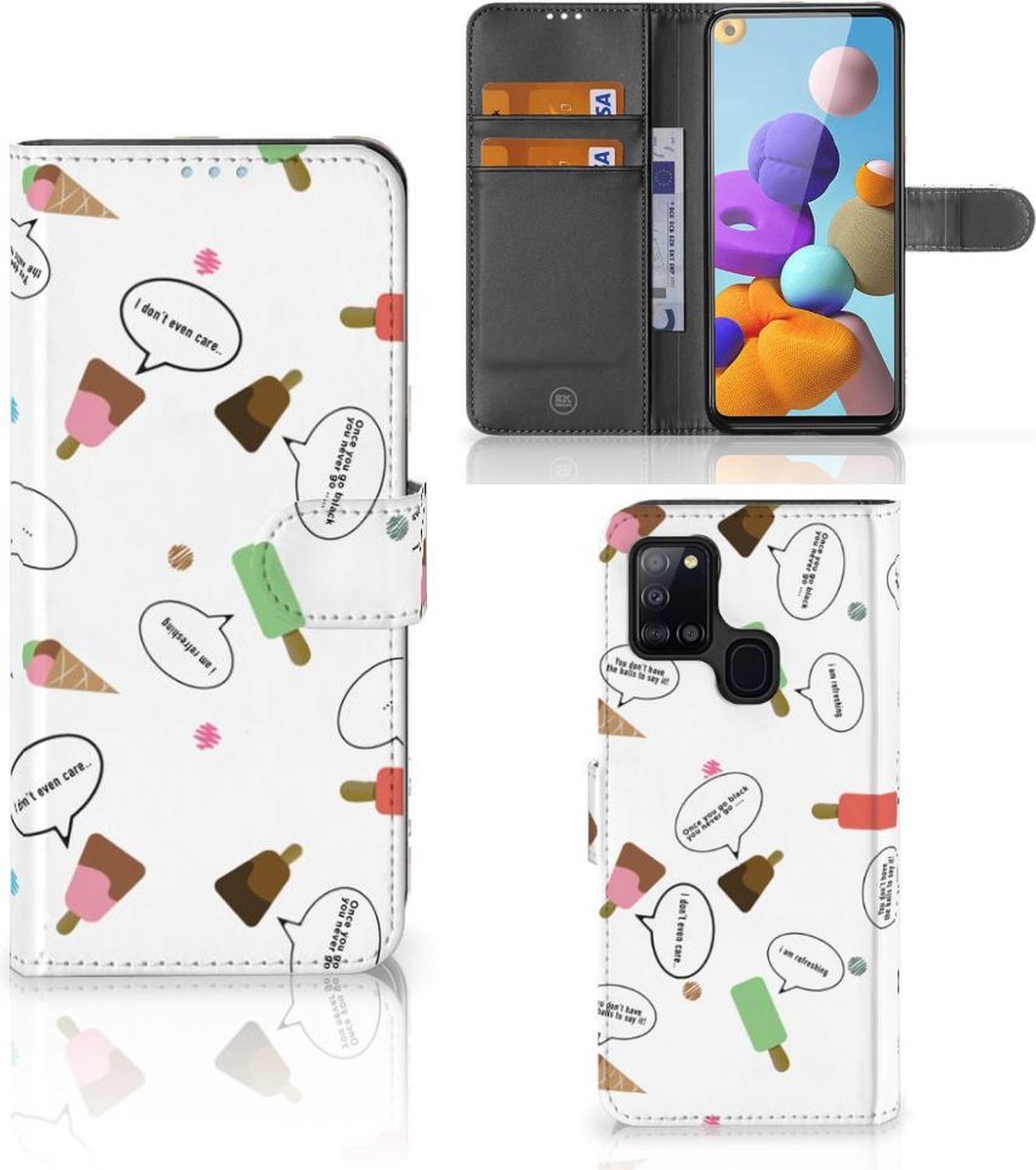 Samsung Galaxy A21s Book Cover IJsjes