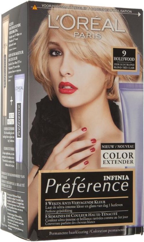 3x L'Oréal Preference Haarkleuring 09 Hollywood - Zeer Lichtblond | bol.com