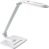 LED Bureaulamp - Aigi Eindy - 8W - Natuurlijk Wit 5000K - Dimbaar - Mat Wit - BSE