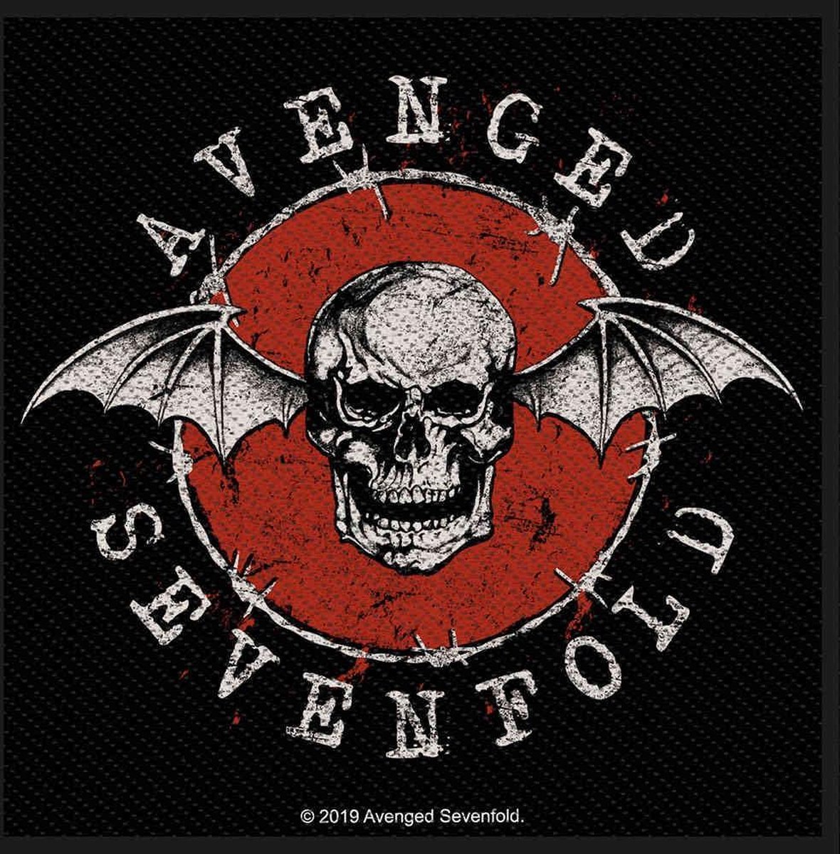 Avenged Sevenfold - Distressed Skull Patch - Zwart