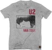 U2 Heren Tshirt -M- War Tour Grijs