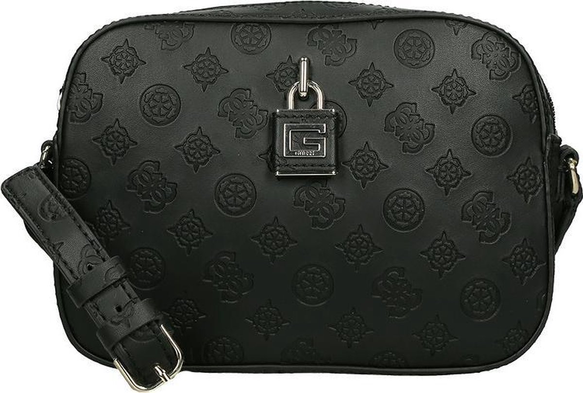 GUESS Kamryn Crossbody Top Zip Zwart Vrouwen