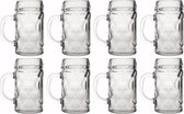 Bierpullen/Bierglazen 0,5 liter van hard glas - 25x stuks - Bierfeest/Oktoberfest glazen