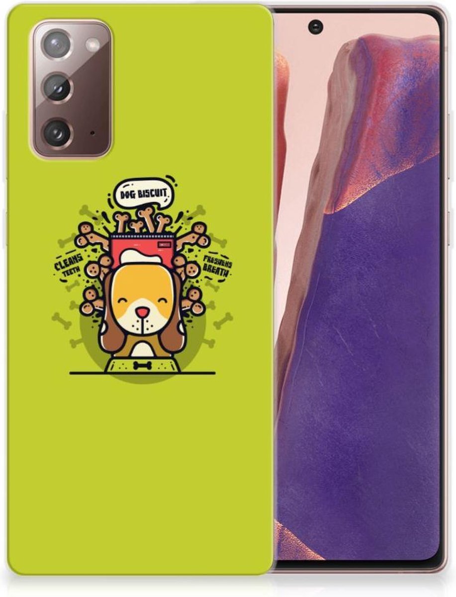 Samsung Note 20 Telefoonhoesje met Naam Doggy Biscuit