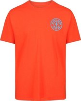 BASIC T-SHIRT WITH CHEST LOGO - ORANJE - XL