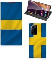 Étui pour téléphone Samsung Galaxy Note 20 Ultra Flipcase Drapeau suédois