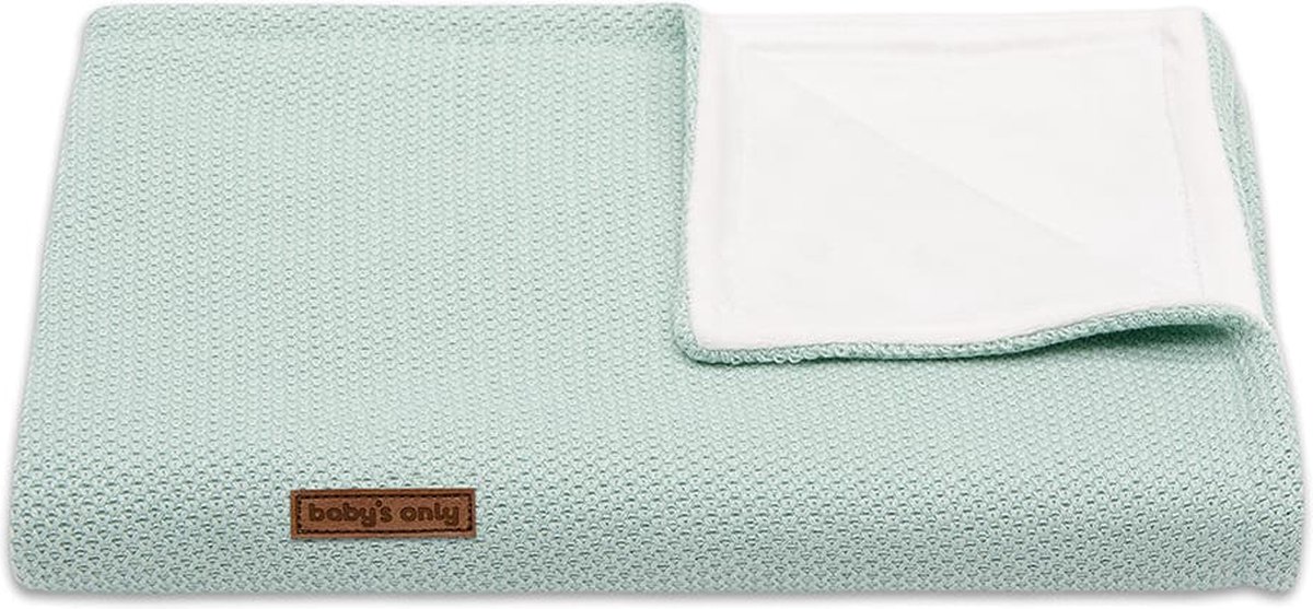Baby's Only Ledikantdeken soft Classic - mint Baby's Only Ledikantdeken soft Classic - mint