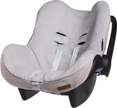 Baby's Only Baby autostoelhoes 0+ Sparkle - Geschikt voor Maxi Cosi - Hoes voor autostoel groep 0+ - Zilver-Rose Mêlee - Met subtiel glittertje - Geschikt voor 3-puntsgordel