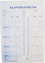 Scoreblok Klaverjas A5