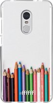 Xiaomi Redmi 5 Hoesje Transparant TPU Case - Pencils #ffffff