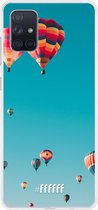 Samsung Galaxy A71 Hoesje Transparant TPU Case - Air Balloons #ffffff