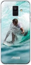 Samsung Galaxy A6 (2018) Hoesje Transparant TPU Case - Boy Surfing #ffffff