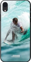iPhone Xr Hoesje TPU Case - Boy Surfing #ffffff