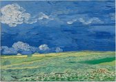 Korenveld onder onweerslucht, Vincent van Gogh - Foto op Posterpapier - 42 x 29.7 cm (A3)